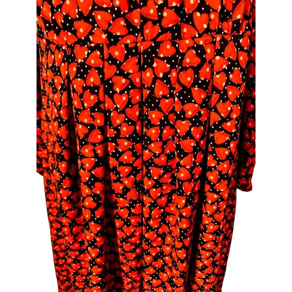 Disney Alice Through the Looking Glass Dress Large Hearts Red Black - Picture 8 of 11